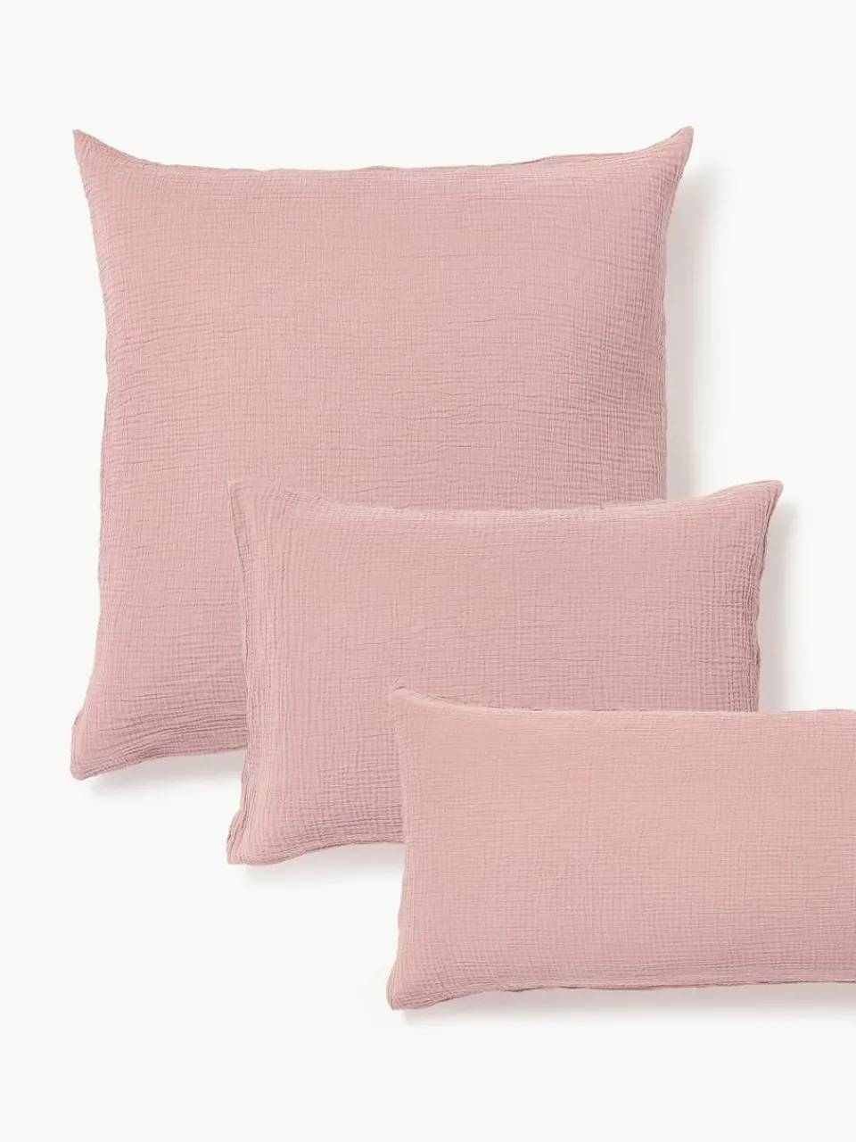 Westwing Collection Musselin-Kopfkissenbezug Odile