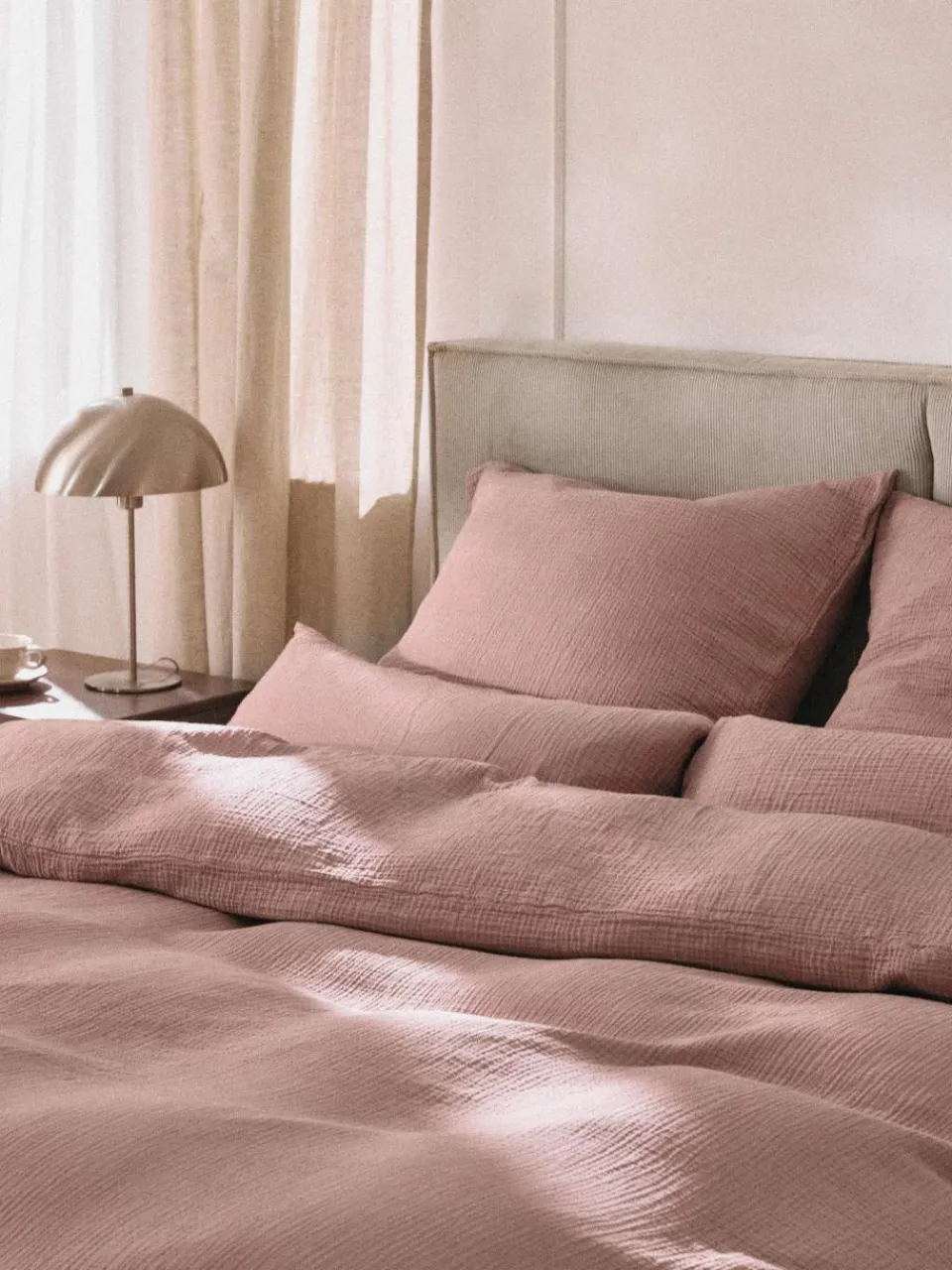 Westwing Collection Musselin-Kopfkissenbezug Odile