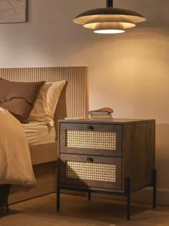 Westwing Collection Nachttisch Vienna mit Schubladen