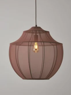 Westwing Collection Netzstoff-Pendelleuchte Beau