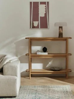 Westwing Collection Niedriges Holz-Regal Libby