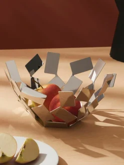 Alessi Obstschale La Stanza aus Edelstahl
