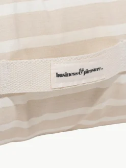 Business & Pleasure Outdoor Bodenkissen Cozy mit Streifen