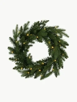 Star Trading Outdoor LED-Weihnachtskranz Byske mit Dämmerungssensor, Ø 45 cm