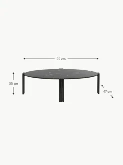 Aytm Ovaler Couchtisch Tribus aus Marmor