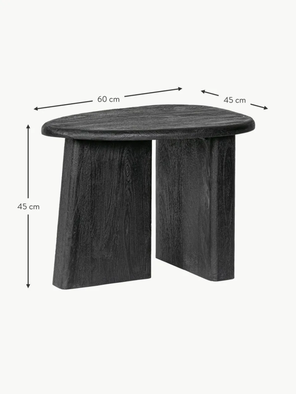 Bizzotto Ovaler Mangoholz-Couchtisch Zacatecas