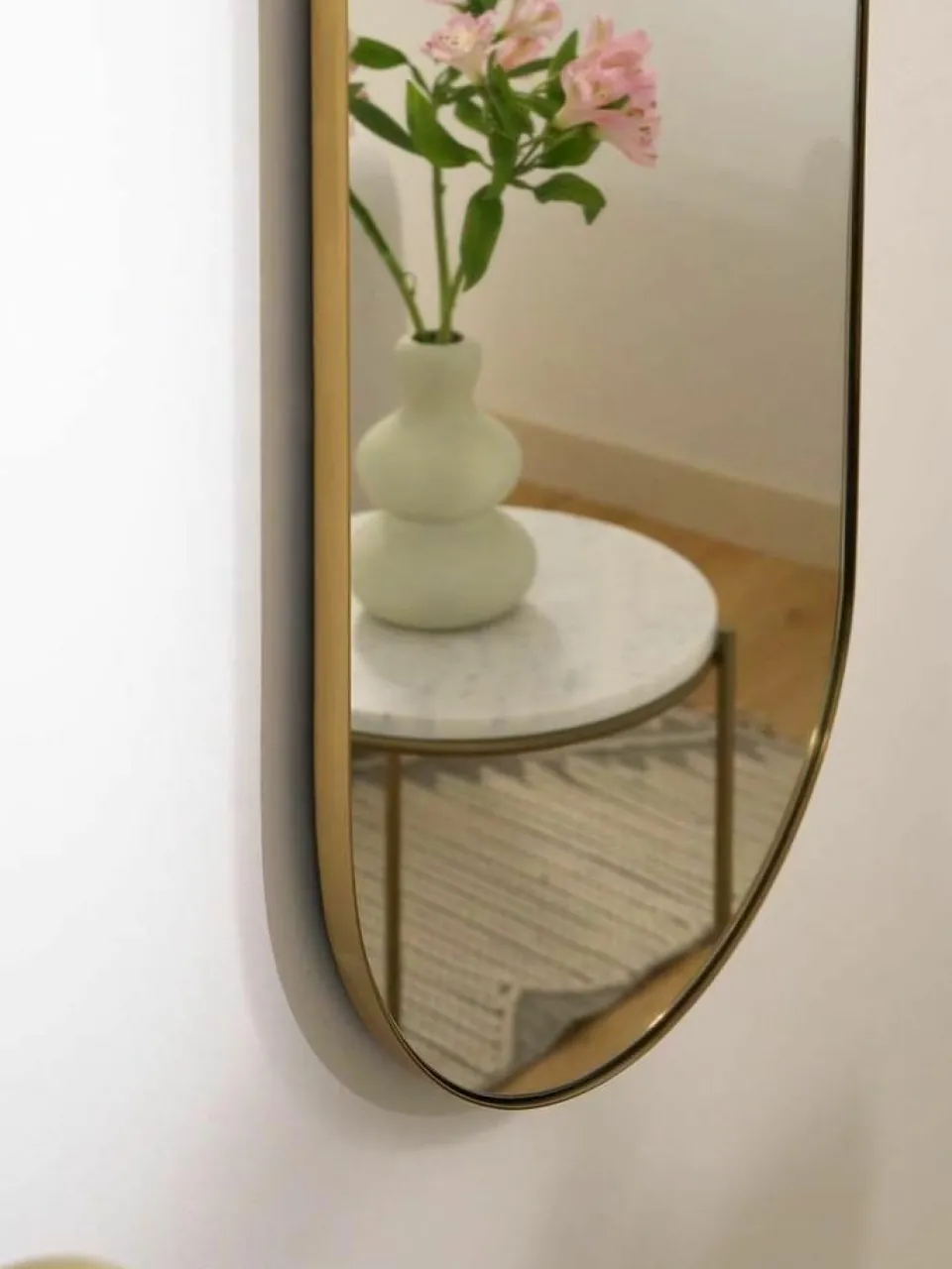 Westwing Collection Ovaler Wandspiegel Lucia