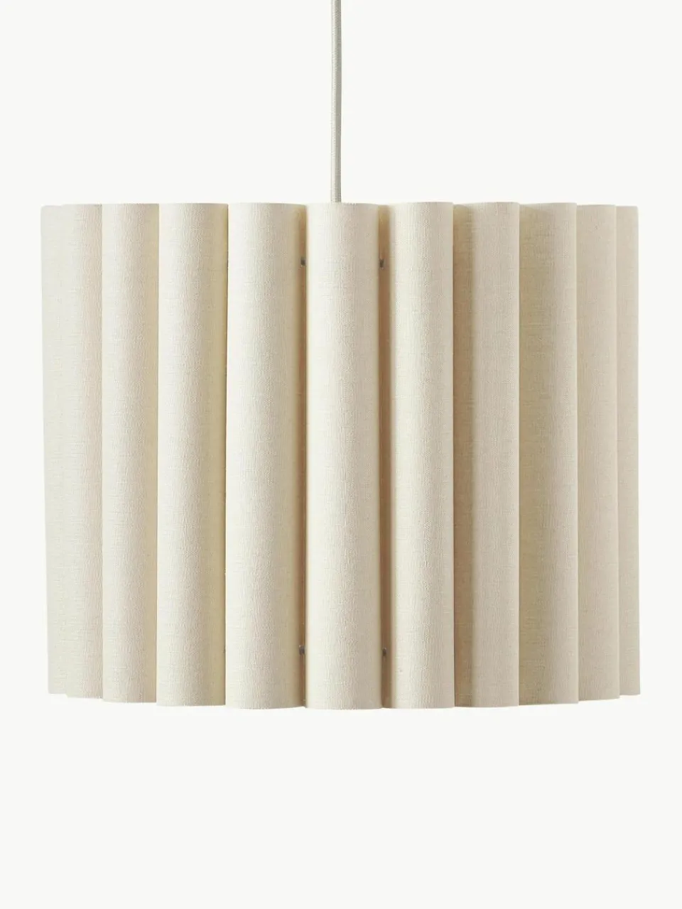 Westwing Collection Pendelleuchte Lucina aus Leinen
