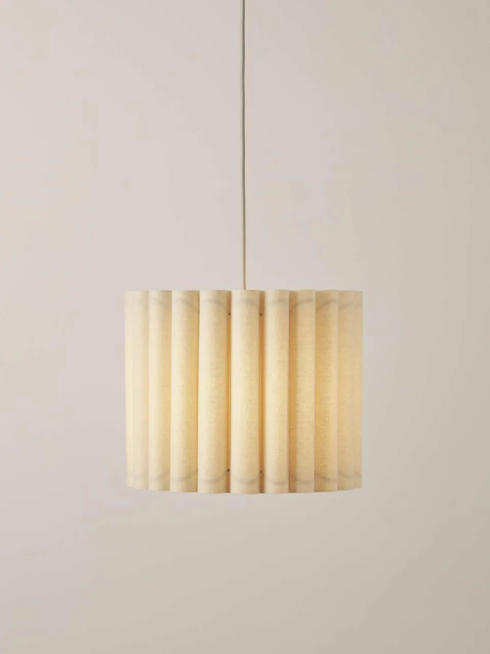 Westwing Collection Pendelleuchte Lucina aus Leinen