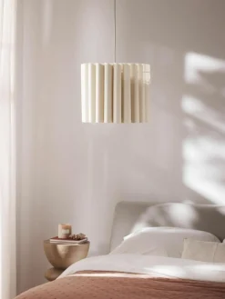 Westwing Collection Pendelleuchte Lucina aus Leinen