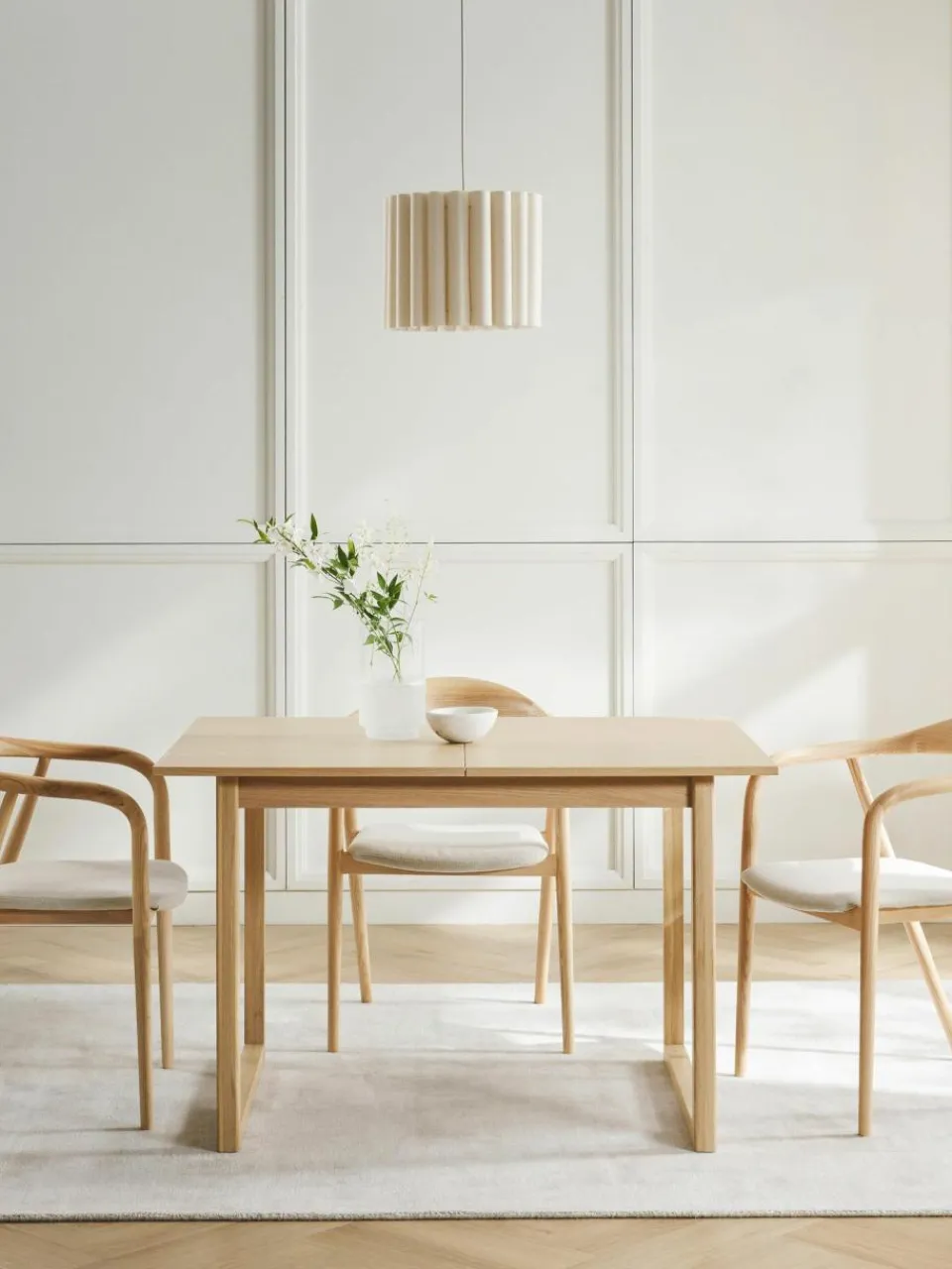 Westwing Collection Pendelleuchte Lucina aus Leinen