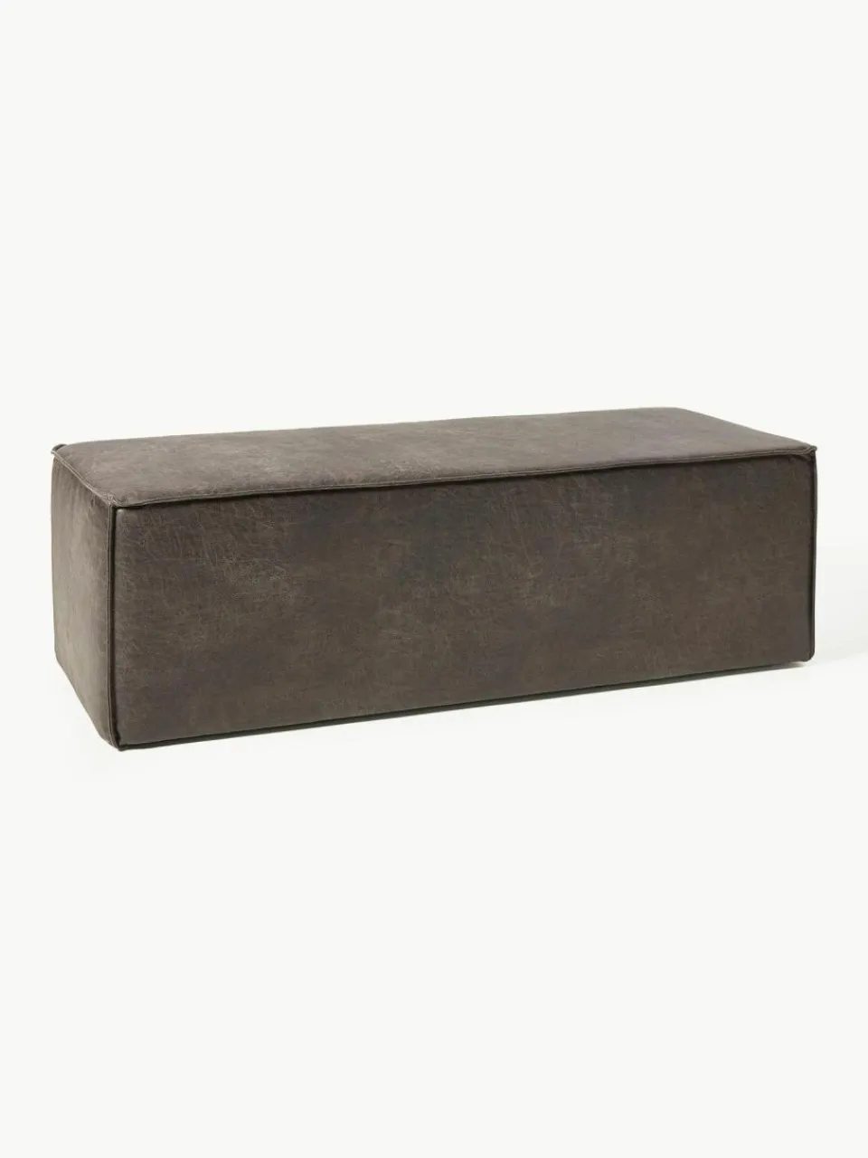 Westwing Collection Polsterbank Sanja aus recyceltem Leder
