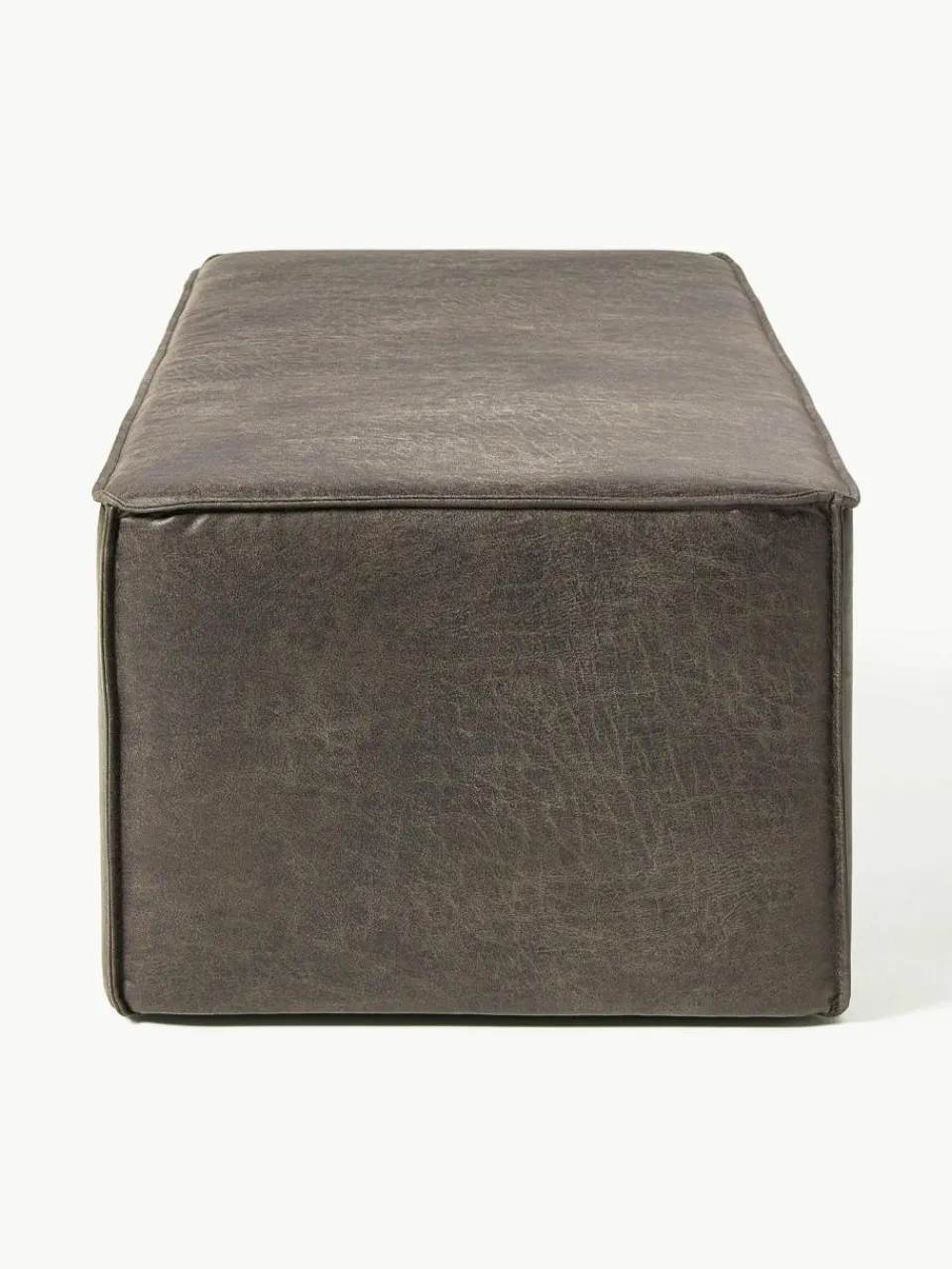 Westwing Collection Polsterbank Sanja aus recyceltem Leder