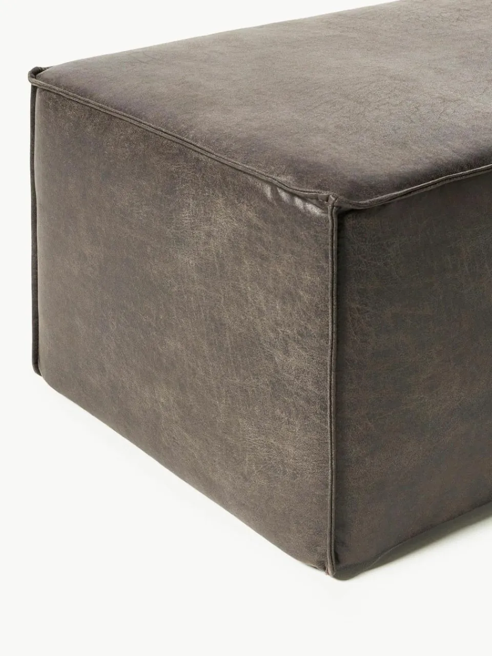 Westwing Collection Polsterbank Sanja aus recyceltem Leder