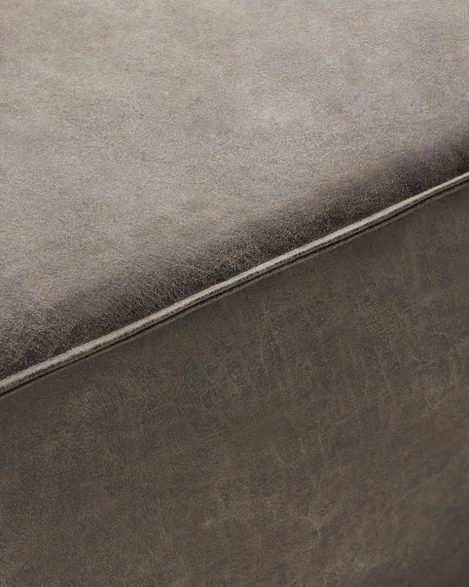Westwing Collection Polsterbank Sanja aus recyceltem Leder