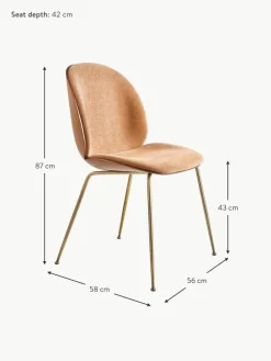 GUBI Polsterstuhl Beetle mit Sitzschale