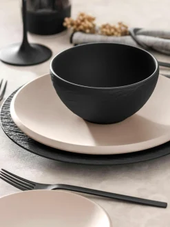 Villeroy & Boch Porzellan-Frühstücks-Set Manufacture Rock, 2 Personen (6-tlg.)