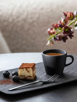 Villeroy & Boch Porzellan-Frühstücks-Set Manufacture Rock, 2 Personen (6-tlg.)