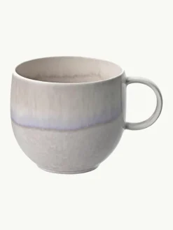 Villeroy & Boch Porzellan-Frühstücks-Set Perlemor Sand, 2 Personen (6-tlg.)