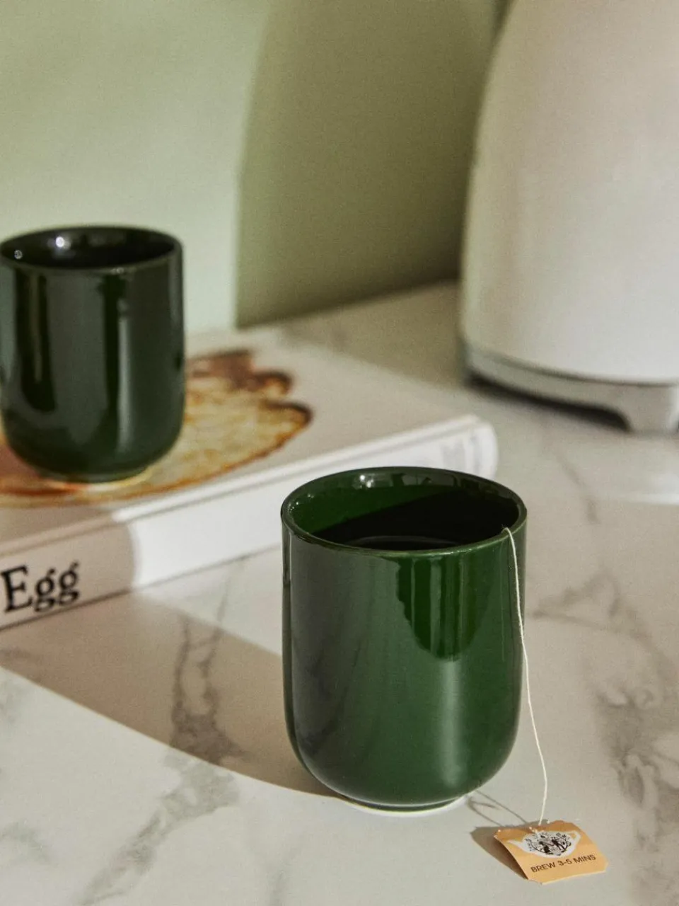 Westwing Collection Porzellan-Kaffeebecher Nessa, 4 Stück
