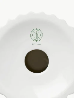 Lyngby Porcelaen Porzellan-Kerzenhalter Tura mit geriffelter Oberfläche