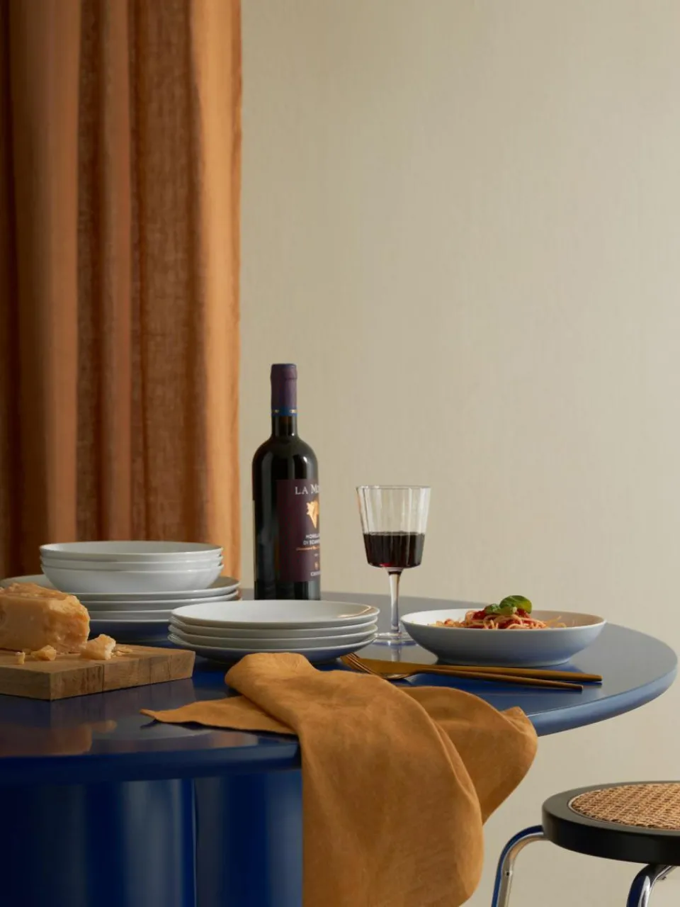 Westwing Collection Porzellan-Suppenteller Delight Modern, 4 Stück