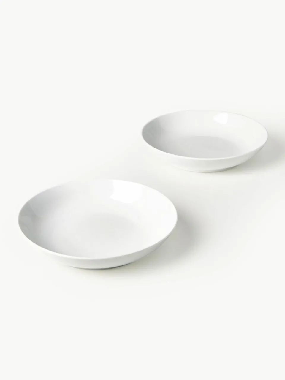Westwing Collection Porzellan-Suppenteller Delight Modern, 4 Stück