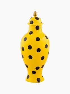Seletti Porzellan-Vase Toiletpaper mit Deckel, H 47 cm