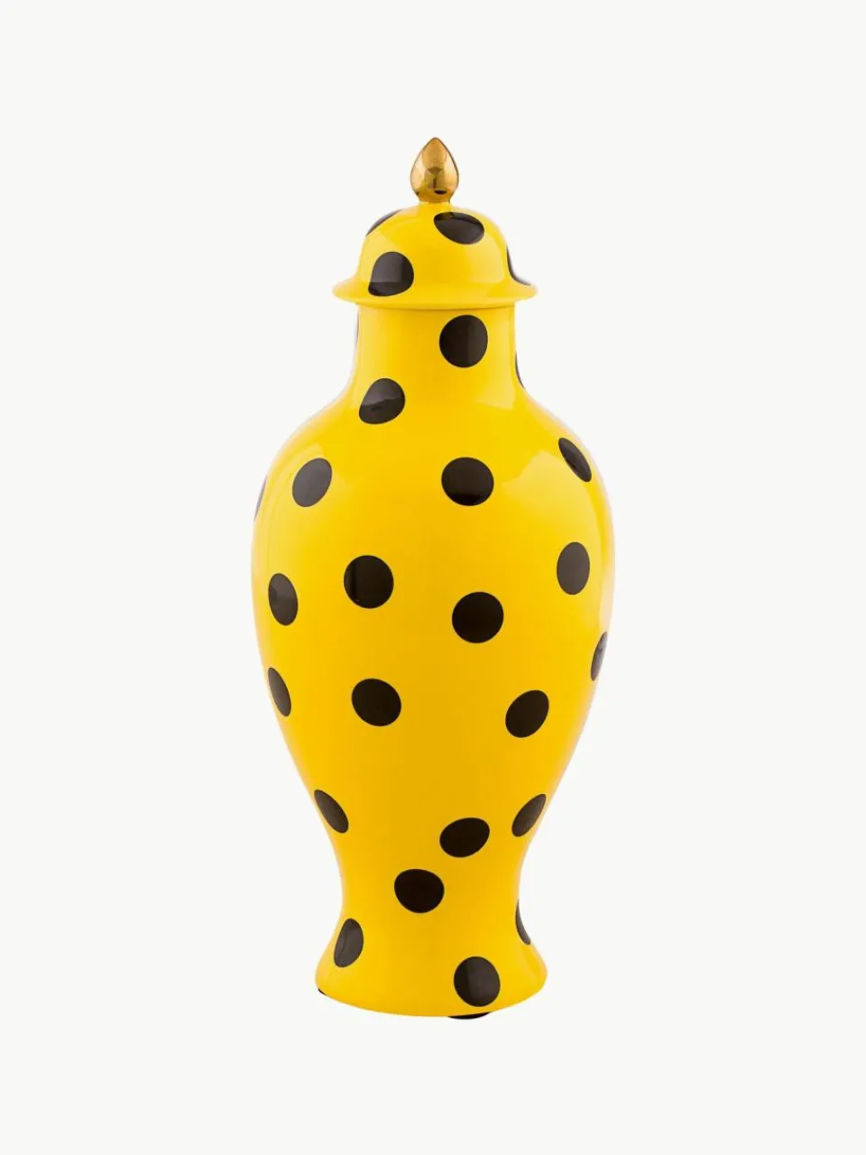 Seletti Porzellan-Vase Toiletpaper mit Deckel, H 47 cm