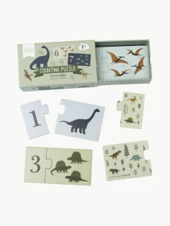 Kinder A Little Lovely Company Puzzle Dinosaurs zum Zahlen lernen