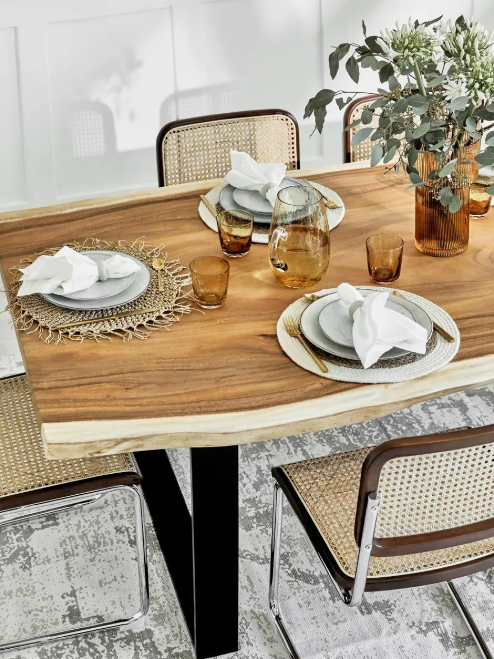 Cote Table Runde Tischsets Tressine aus Papierfasern, 6 Stück