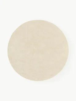 Westwing Collection Runder Baumwollteppich Lora, handgewebt