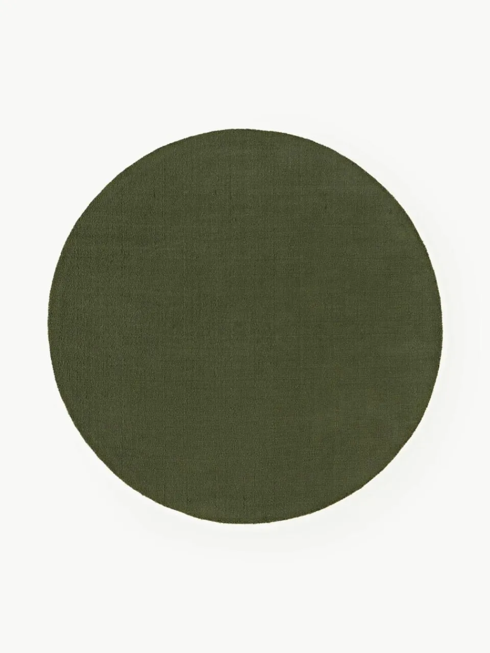 Westwing Collection Runder Baumwollteppich Lora, handgewebt