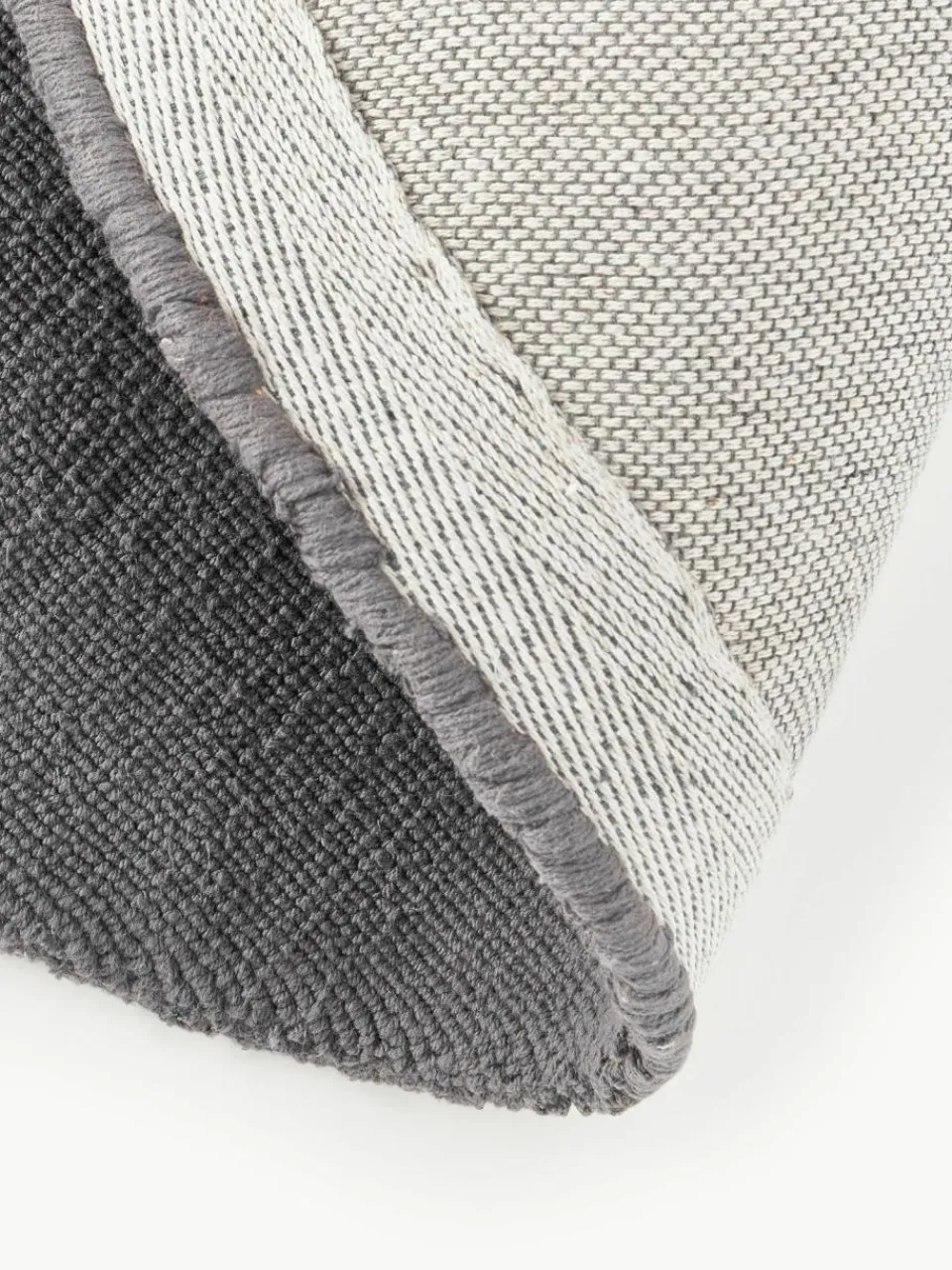 Westwing Collection Runder Baumwollteppich Lora, handgewebt