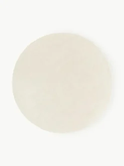 Westwing Collection Runder Baumwollteppich Lora, handgewebt