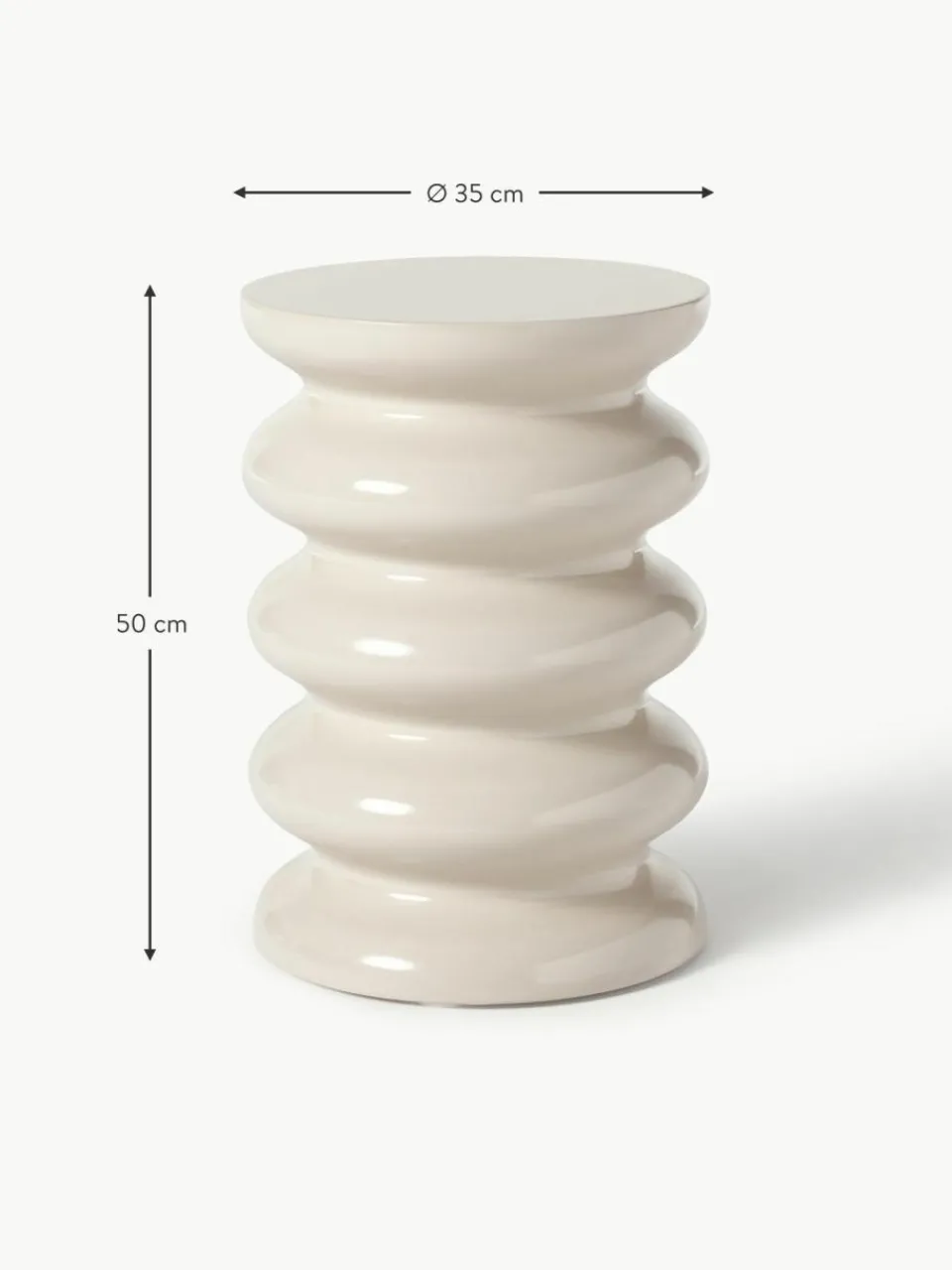 Westwing Collection Runder Beistelltisch Illy