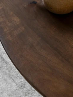 Westwing Runder Couchtisch Sculpt aus Mangoholz