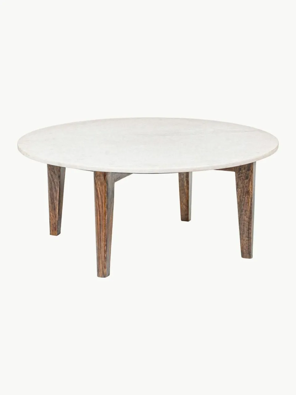 Bizzotto Runder Couchtisch Sylvester mit Marmorplatte