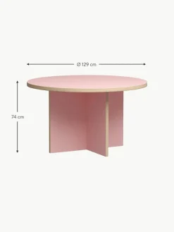 HKLIVING Runder Esstisch Cirkel, Ø 129 cm