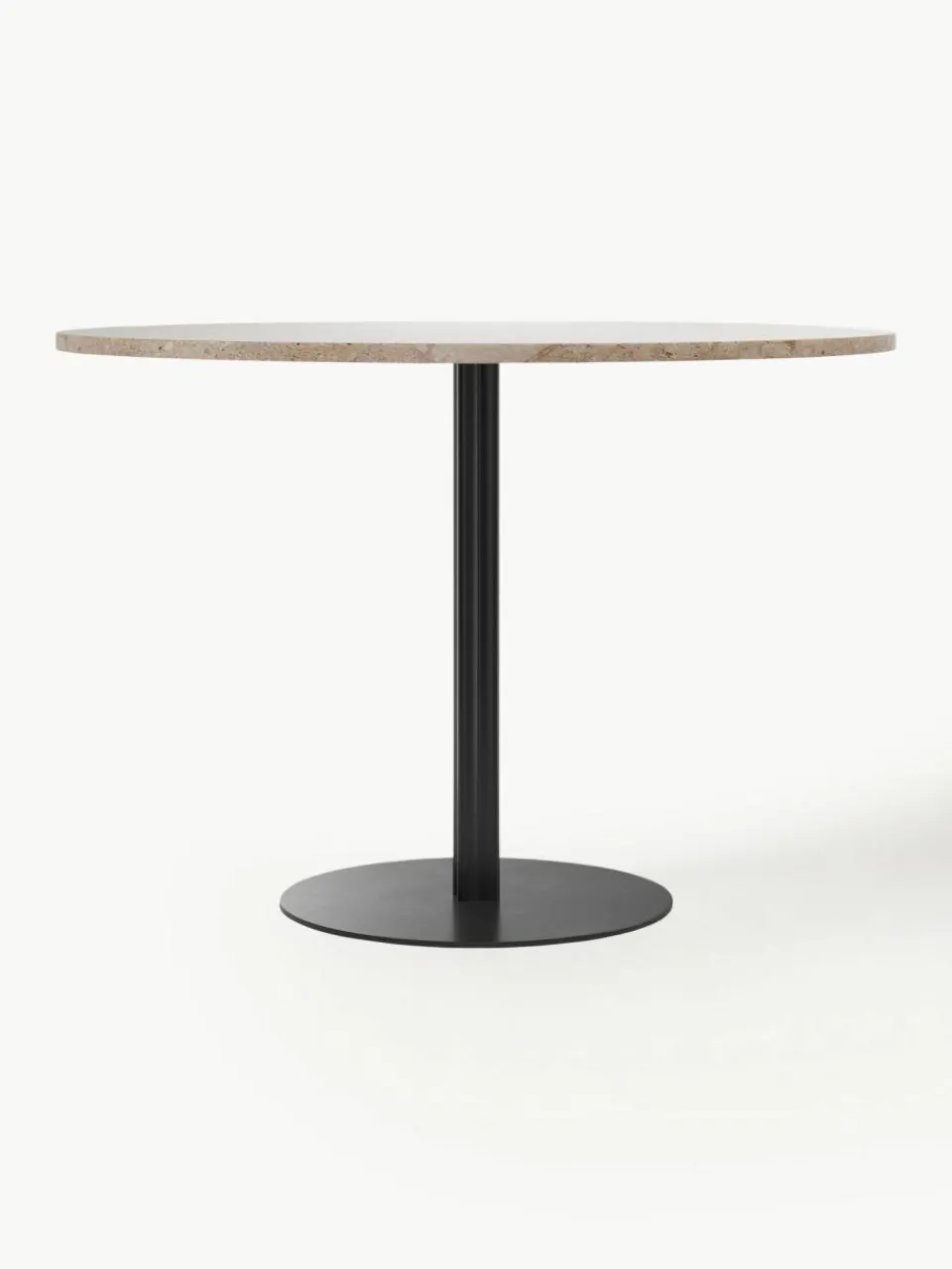Audo Copenhagen Runder Esstisch Harbour aus Sandstein, Ø 105 cm