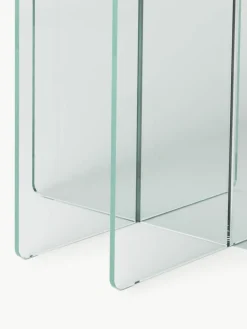 Westwing Collection Runder Glas-Esstisch Anouk, Ø 120 cm
