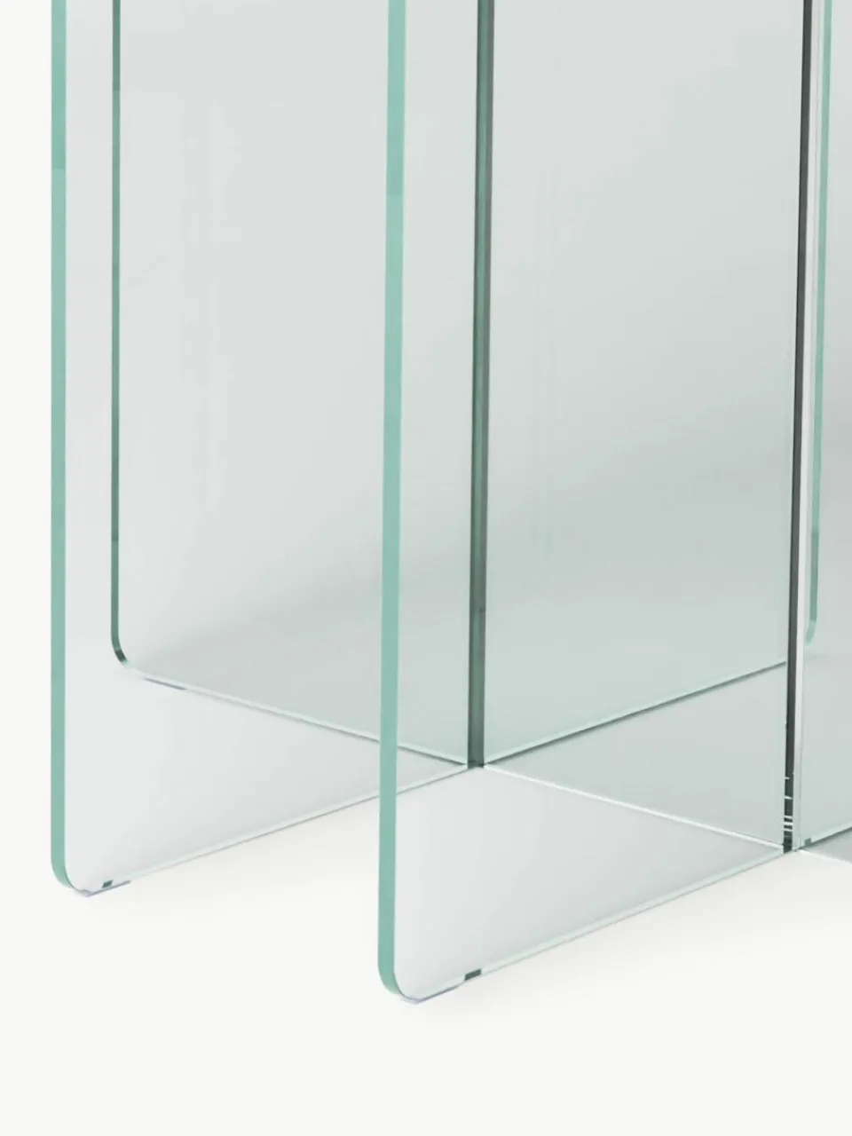 Westwing Collection Runder Glas-Esstisch Anouk, Ø 120 cm