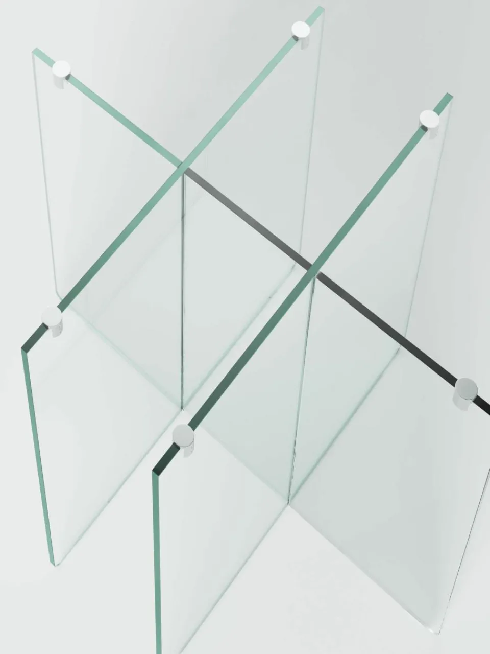 Westwing Collection Runder Glas-Esstisch Anouk, Ø 120 cm