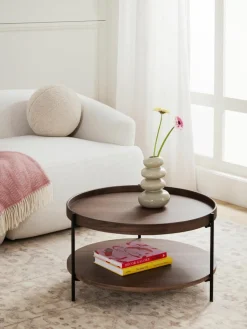Westwing Collection Runder Holz-Couchtisch Renee