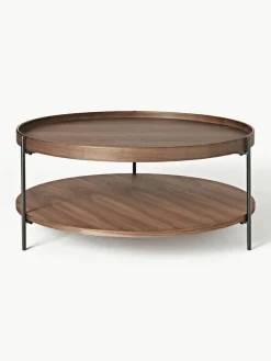Westwing Collection Runder Holz-Couchtisch Renee