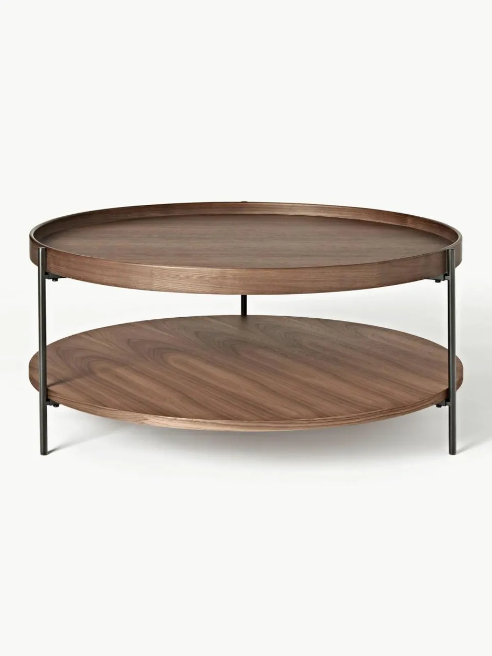 Westwing Collection Runder Holz-Couchtisch Renee