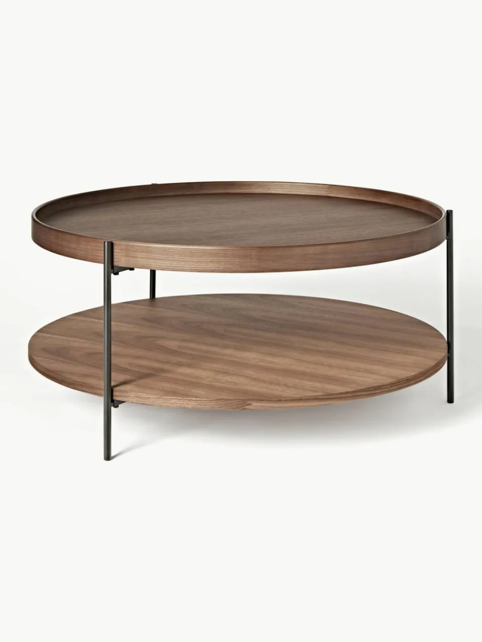 Westwing Collection Runder Holz-Couchtisch Renee