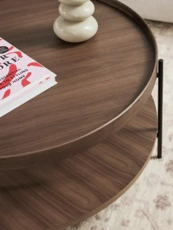 Westwing Collection Runder Holz-Couchtisch Renee