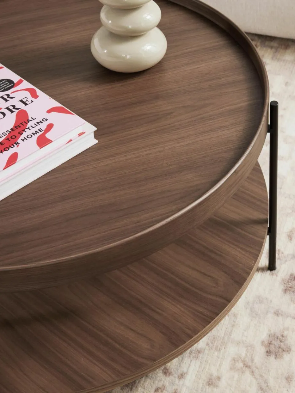 Westwing Collection Runder Holz-Couchtisch Renee
