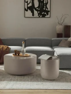Westwing Collection Runder In- & Outdoor-Beistelltisch Rona